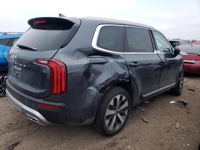 5XYP34HC3NG275472 - 2022 KIA TELLURIDE EX GRAY photo 3