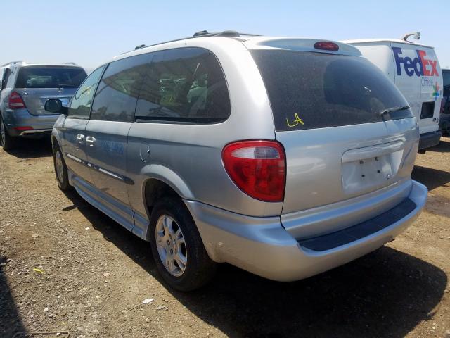 2B4GP74L52R680023 - 2002 DODGE GRAND CARAVAN EX  photo 3