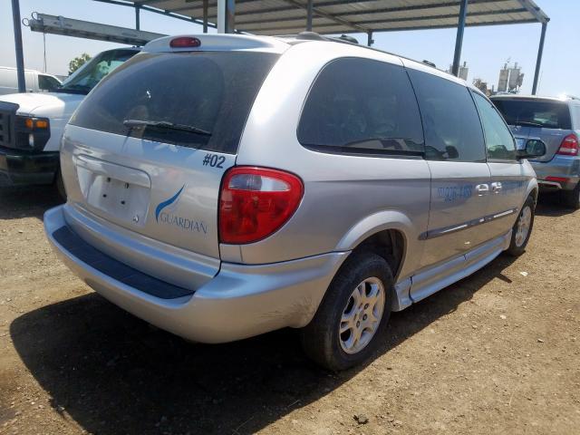 2B4GP74L52R680023 - 2002 DODGE GRAND CARAVAN EX  photo 4