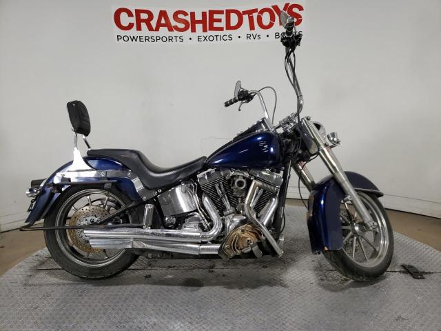 1HD1BMY123Y089741 - 2003 HARLEY-DAVIDSON FLSTF BLUE photo 1