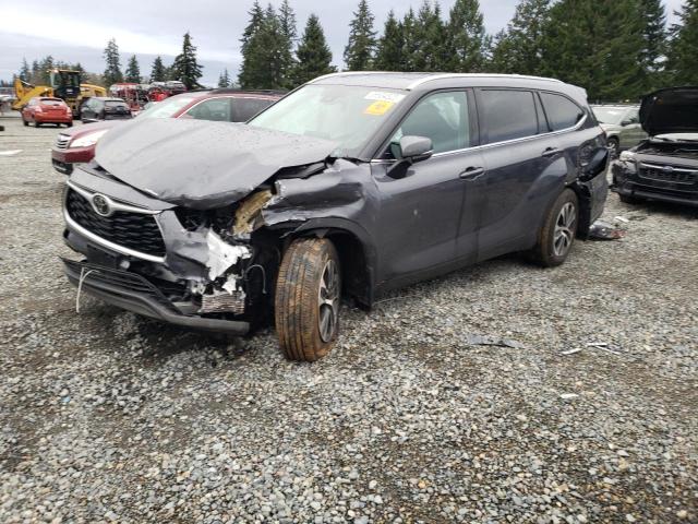 5TDHZRBH5LS517232 - 2020 TOYOTA HIGHLANDER XLE ნაცრისფერი ფოტო 1