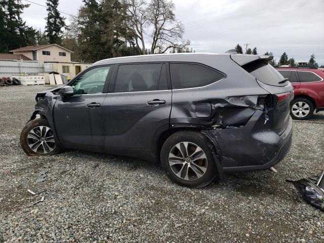 5TDHZRBH5LS517232 - 2020 TOYOTA HIGHLANDER XLE ნაცრისფერი ფოტო 2