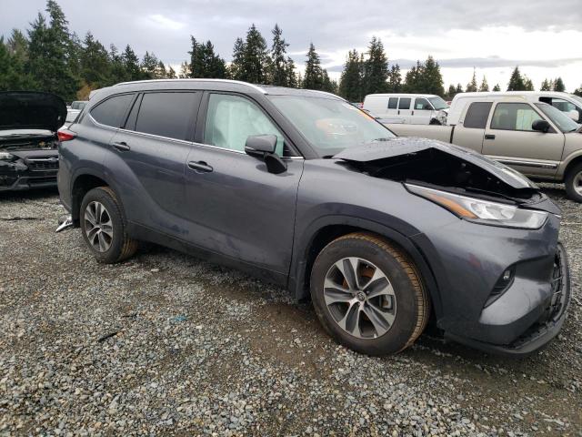 5TDHZRBH5LS517232 - 2020 TOYOTA HIGHLANDER XLE ნაცრისფერი ფოტო 4