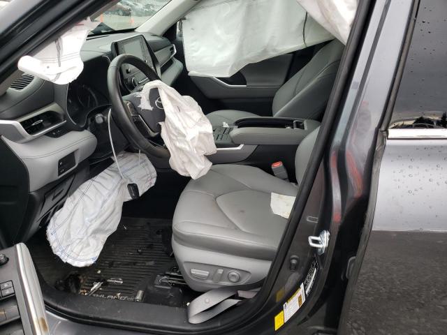 5TDHZRBH5LS517232 - 2020 TOYOTA HIGHLANDER XLE ნაცრისფერი ფოტო 7