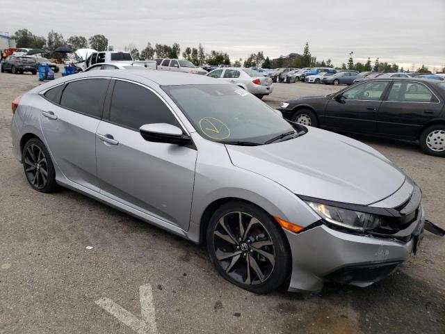 2HGFC2F88KH542327 - 2019 HONDA CIVIC SPORT SILVER photo 4