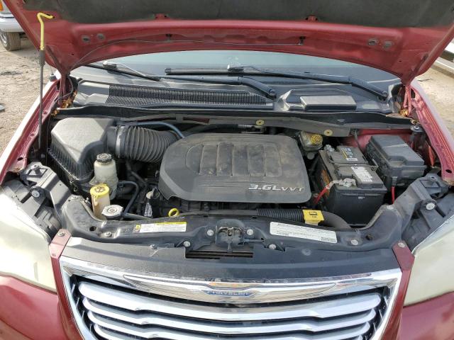 2A4RR8DG3BR712220 - 2011 CHRYSLER TOWN & COU TOURING L MAROON photo 12