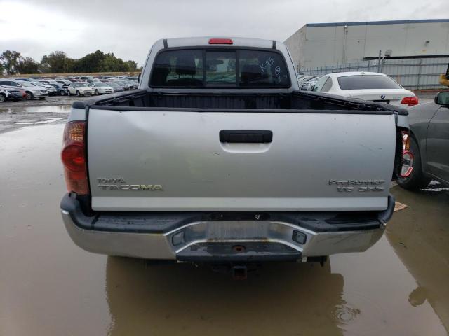 5TETU62N45Z056317 - 2005 TOYOTA TACOMA PRERUNNER ACCESS CAB SILVER photo 6