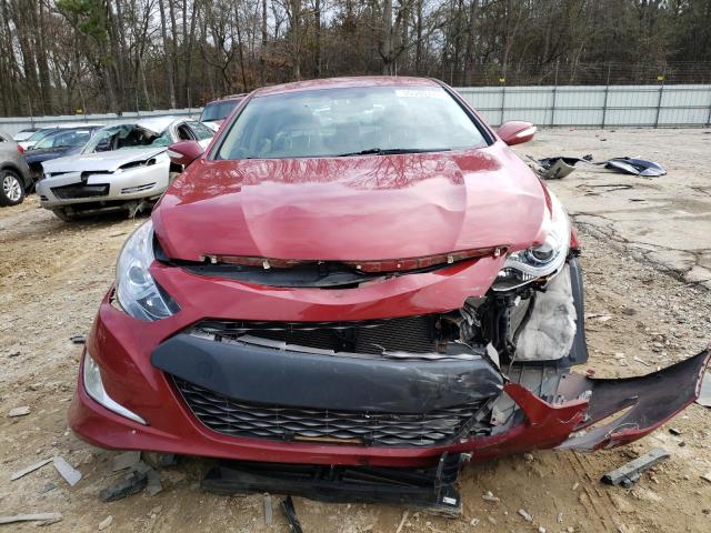 KMHEC4A46DA083256 - 2013 HYUNDAI SONATA HYBRID RED photo 5