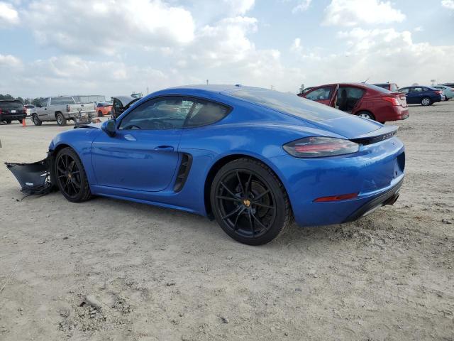 WP0AA2A89JK260579 - 2018 PORSCHE CAYMAN BLUE photo 2