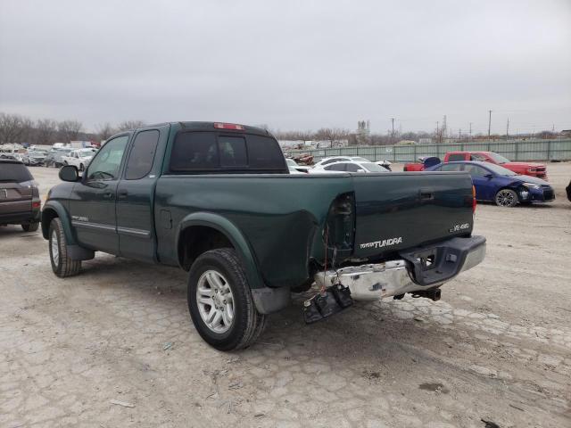 5TBBT44154S442665 - 2004 TOYOTA TUNDRA ACCESS CAB SR5 GREEN photo 2