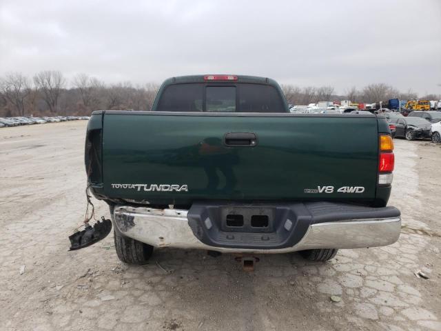 5TBBT44154S442665 - 2004 TOYOTA TUNDRA ACCESS CAB SR5 GREEN photo 6