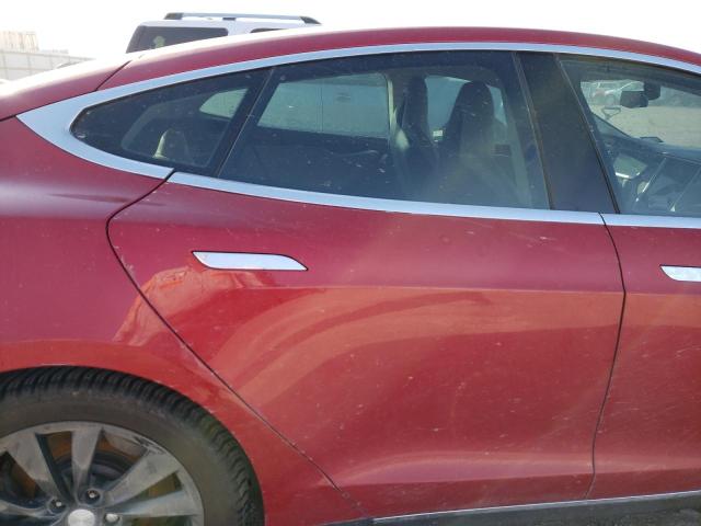 5YJSA1CP0DFP26842 - 2013 TESLA MODEL S Կարմիր լուսանկար 10