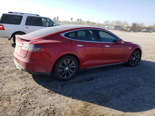 5YJSA1CP0DFP26842 - 2013 TESLA MODEL S Կարմիր լուսանկար 3