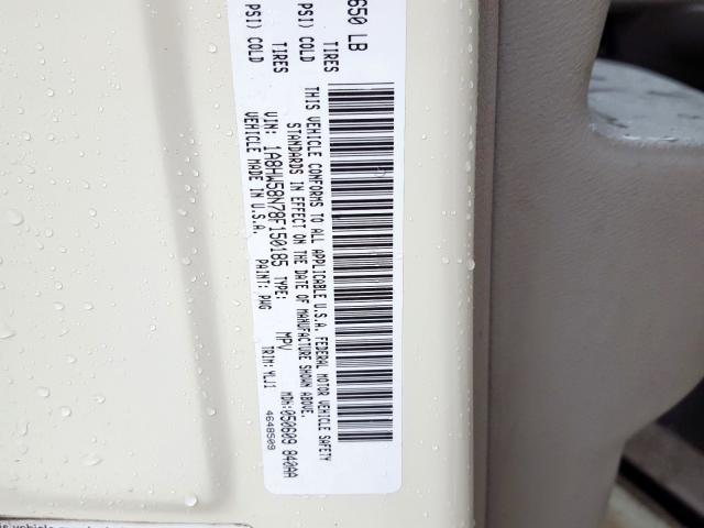 1A8HW58N78F150185 - 2008 CHRYSLER ASPEN LIMITED  photo 10