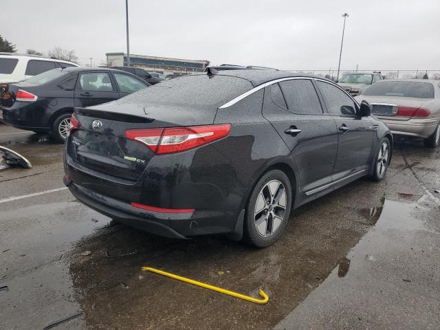 KNAGM4AD7D5050458 - 2024 KIA OPTIMA HYBRID BLACK photo 3