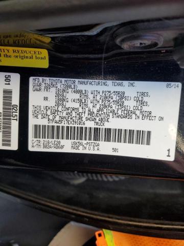 5TFAW5F17EX391016 - 2014 TOYOTA TUNDRA CREWMAX PLATINUM Schwarz Foto 12