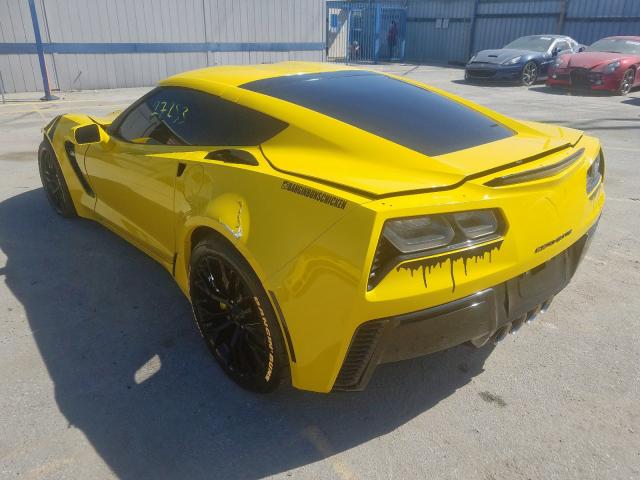 1G1YP2D63K5600681 - 2019 CHEVROLET CORVETTE Z06 1LZ  photo 3