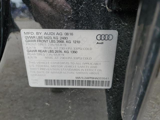 WA1L2AFP8HA033541 - 2017 AUDI Q5 PREMIUM PLUS BLACK photo 13