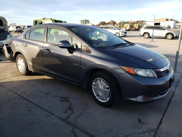 2HGFB2F63CH556364 - 2012 HONDA CIVIC HF GRAY photo 4