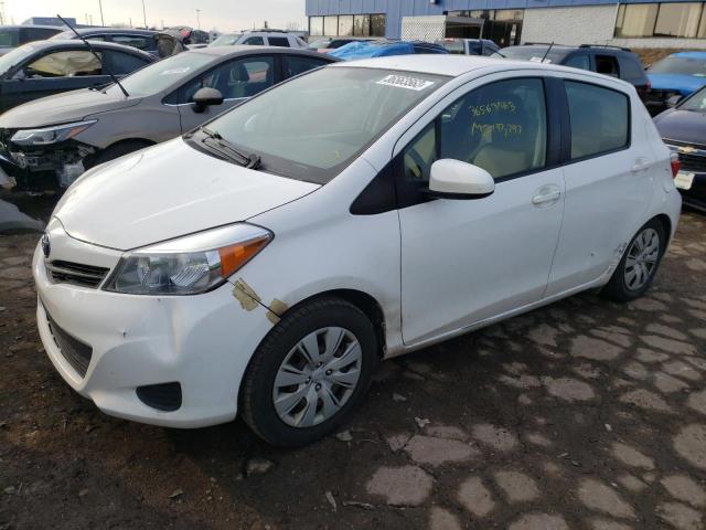 JTDKTUD39DD561775 - 2013 TOYOTA YARIS WHITE photo 1