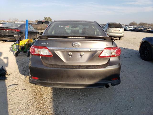 5YFBU4EE0DP162666 - 2013 TOYOTA COROLLA BASE GRAY photo 6