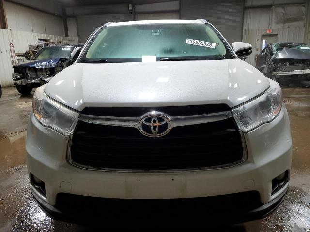 5TDJKRFH1ES040513 - 2014 TOYOTA HIGHLANDER XLE WHITE photo 5