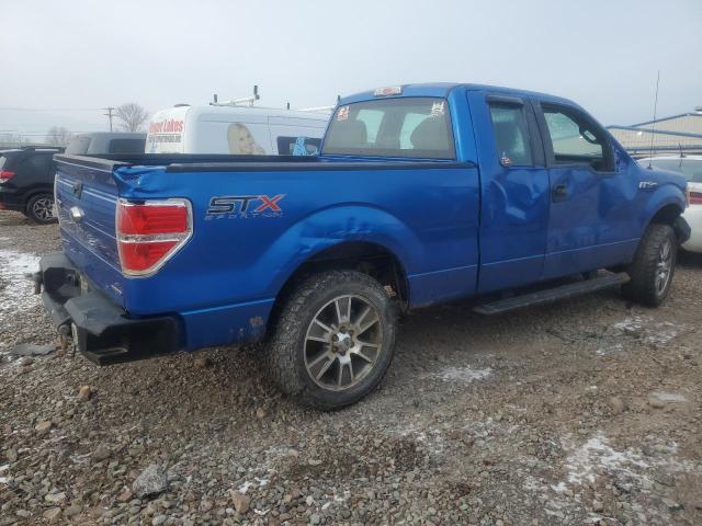 1FTFX1EF3EFB91698 - 2014 FORD F150 SUPER CAB BLUE photo 3