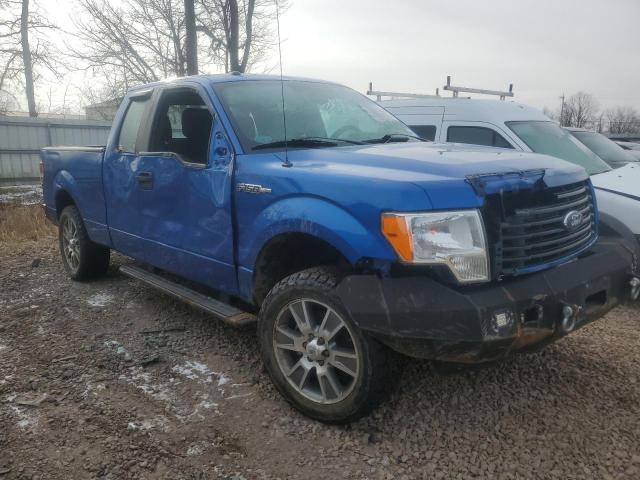 1FTFX1EF3EFB91698 - 2014 FORD F150 SUPER CAB BLUE photo 4