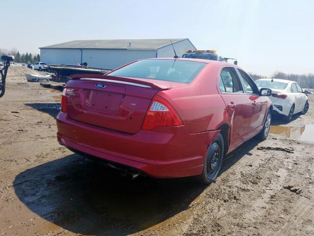 3FAHP0HA0BR113077 - 2011 FORD FUSION SE  photo 4