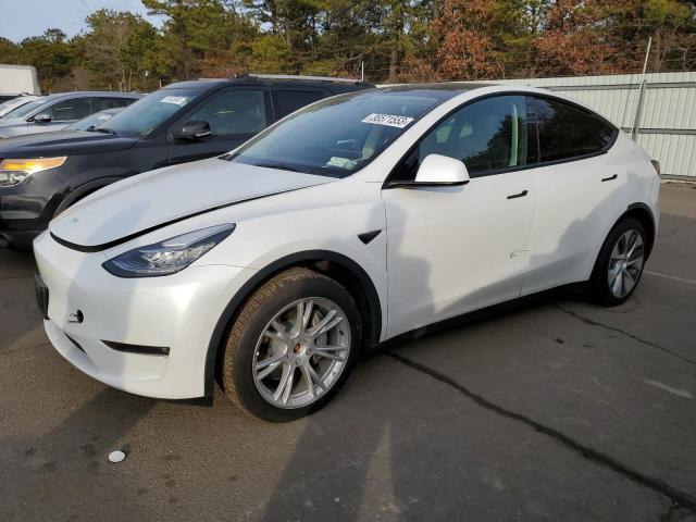 5YJYGDEE1MF255113 - 2021 TESLA MODEL Y WHITE photo 1