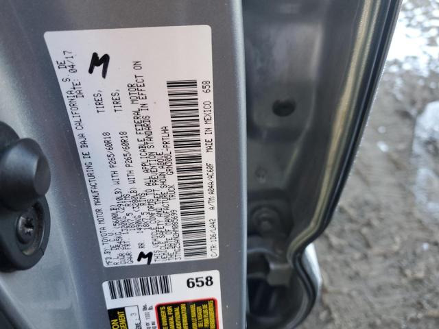 3TMGZ5AN2HM085699 - 2017 TOYOTA TACOMA DOUBLE CAB 银色 照片 12