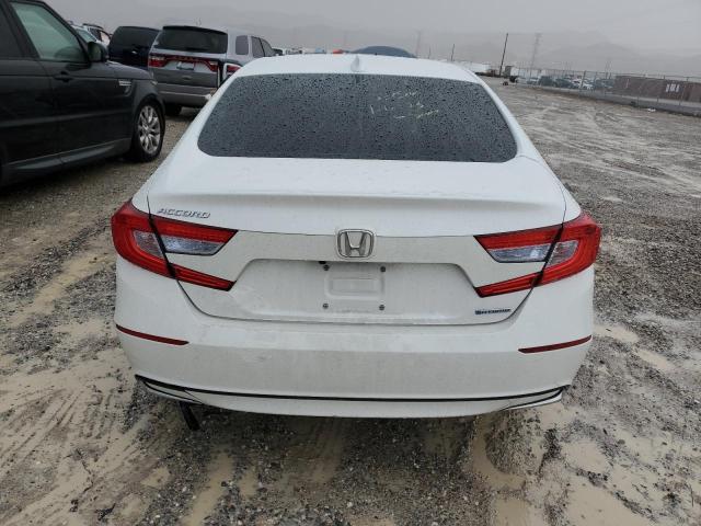 1HGCV3F41LA007260 - 2020 HONDA ACCORD HYBRID EX WHITE photo 6