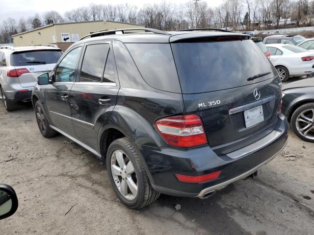 4JGBB8GB3BA659398 - 2011 MERCEDES-BENZ ML 350 4MATIC BLACK photo 2
