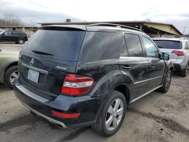 4JGBB8GB3BA659398 - 2011 MERCEDES-BENZ ML 350 4MATIC BLACK photo 3