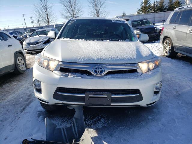 JTEBC3EH1B2000768 - 2011 TOYOTA HIGHLANDER HYBRID WHITE photo 5