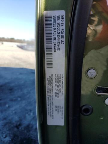 2C3CDZFJ5NH132412 - 2022 DODGE CHALLENGER R/T SCAT PACK GREEN photo 12