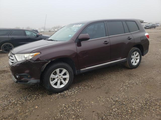 5TDZA3EH1BS012114 - 2011 TOYOTA HIGHLANDER BASE BURGUNDY photo 1