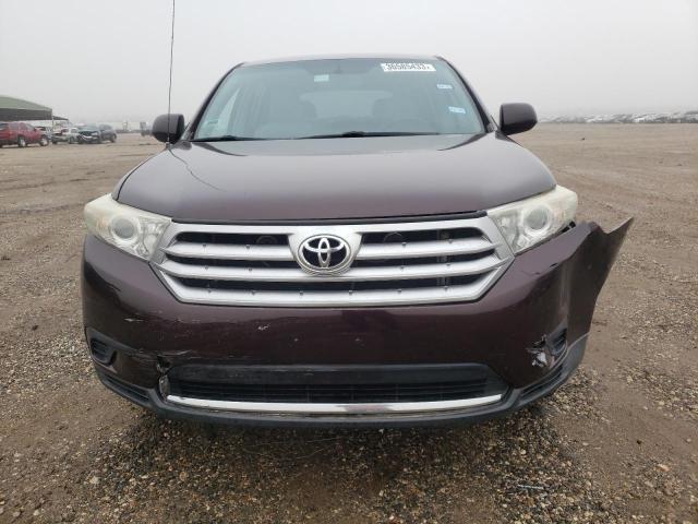 5TDZA3EH1BS012114 - 2011 TOYOTA HIGHLANDER BASE Bordeaux photo 5