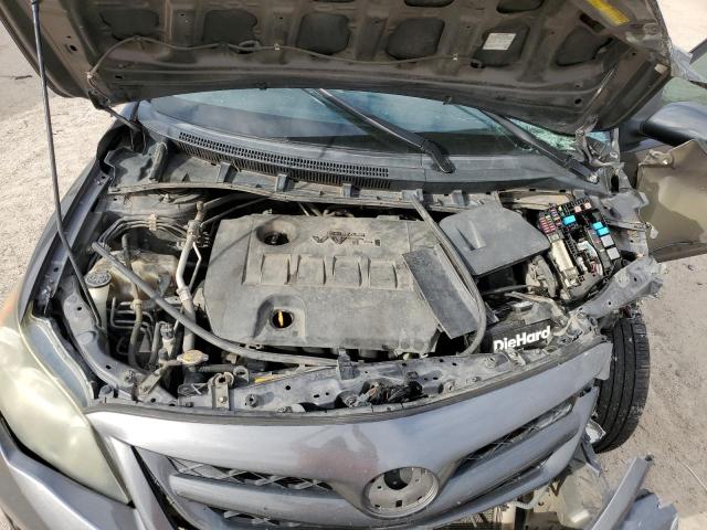 5YFBU4EE4DP221864 - 2013 TOYOTA COROLLA BASE GRAY photo 11