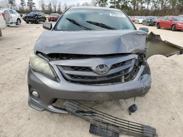 5YFBU4EE4DP221864 - 2013 TOYOTA COROLLA BASE GRAY photo 5