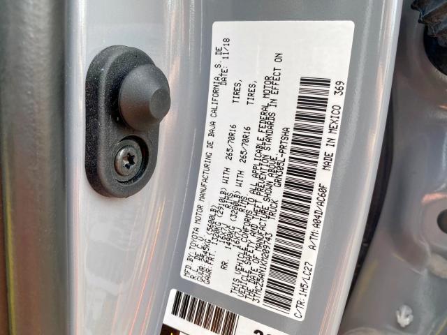 3TMCZ5AN1KM209743 - 2019 TOYOTA TACOMA DOUBLE CAB  照片 10