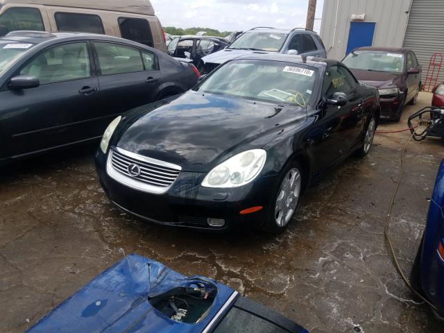 JTHFN48Y540051852 - 2004 LEXUS SC 430 BLACK photo 2