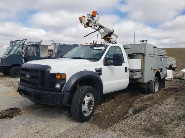 1FD4F46Y78EA84395 - 2008 FORD F450 SUPER DUTY WHITE photo 1