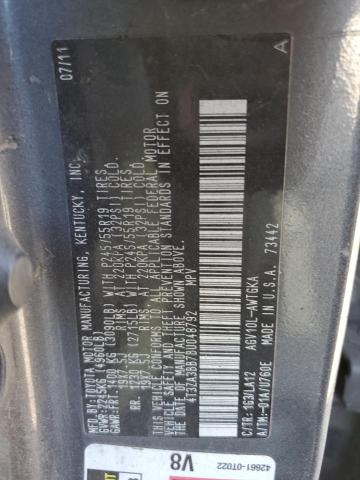 4T3ZA3BB7BU048792 - 2011 TOYOTA VENZA CHARCOAL photo 13