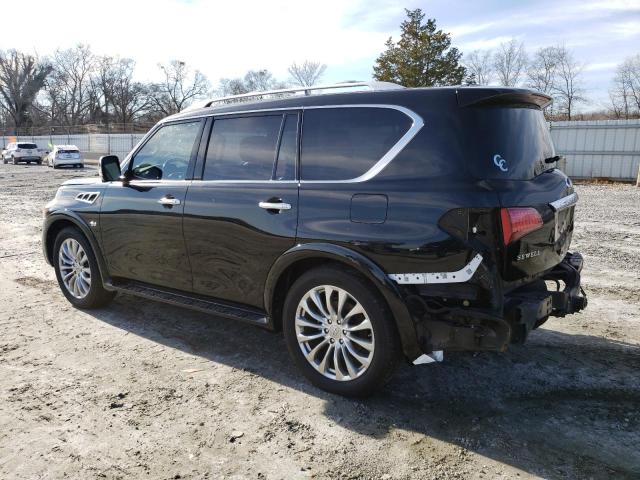 JN8AZ2NF6F9571696 - 2015 INFINITI QX80 BLACK photo 2