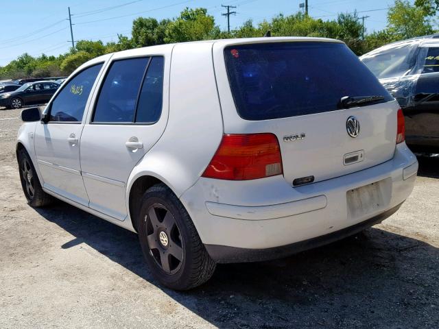 9BWGB61J224056381 - 2002 VOLKSWAGEN GOLF GLS WHITE photo 3