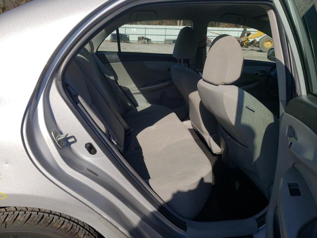 2T1BU4EE6BC752464 - 2011 TOYOTA COROLLA BASE SILVER photo 10