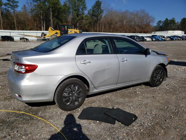 2T1BU4EE6BC752464 - 2011 TOYOTA COROLLA BASE SILVER photo 3