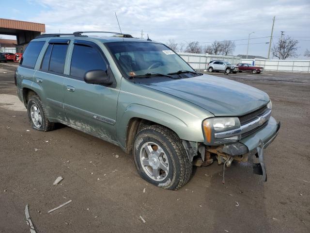 1GNDT13S342294751 - 2004 CHEVROLET TRAILBLAZE LS GREEN photo 4