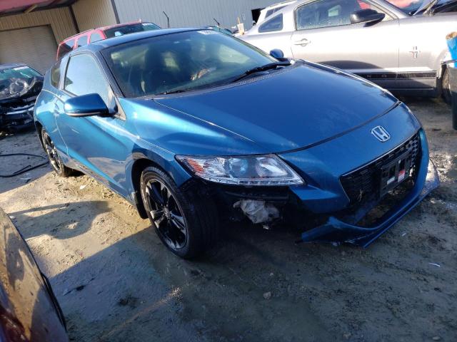 JHMZF1D64ES000720 - 2014 HONDA CR-Z EX BLUE photo 4